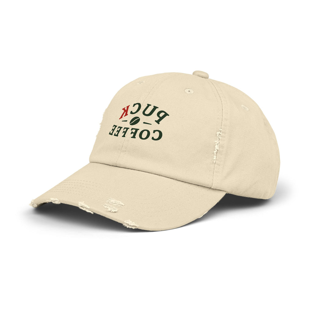 Distressed Puck Coffee Cap