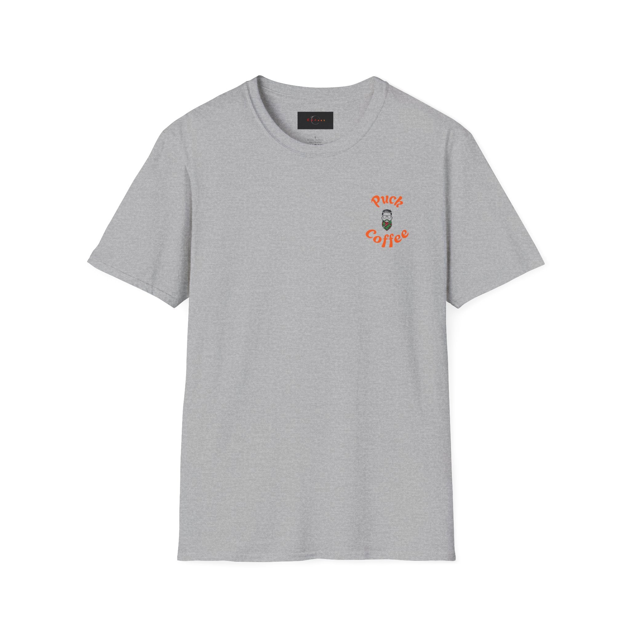 Puck Coffee Unisex Softstyle T-Shirt - Perfect Gift for Coffee Lovers, Casual Wear, Everyday Style, Funny Graphic Tee, Unique Coffee Gift
