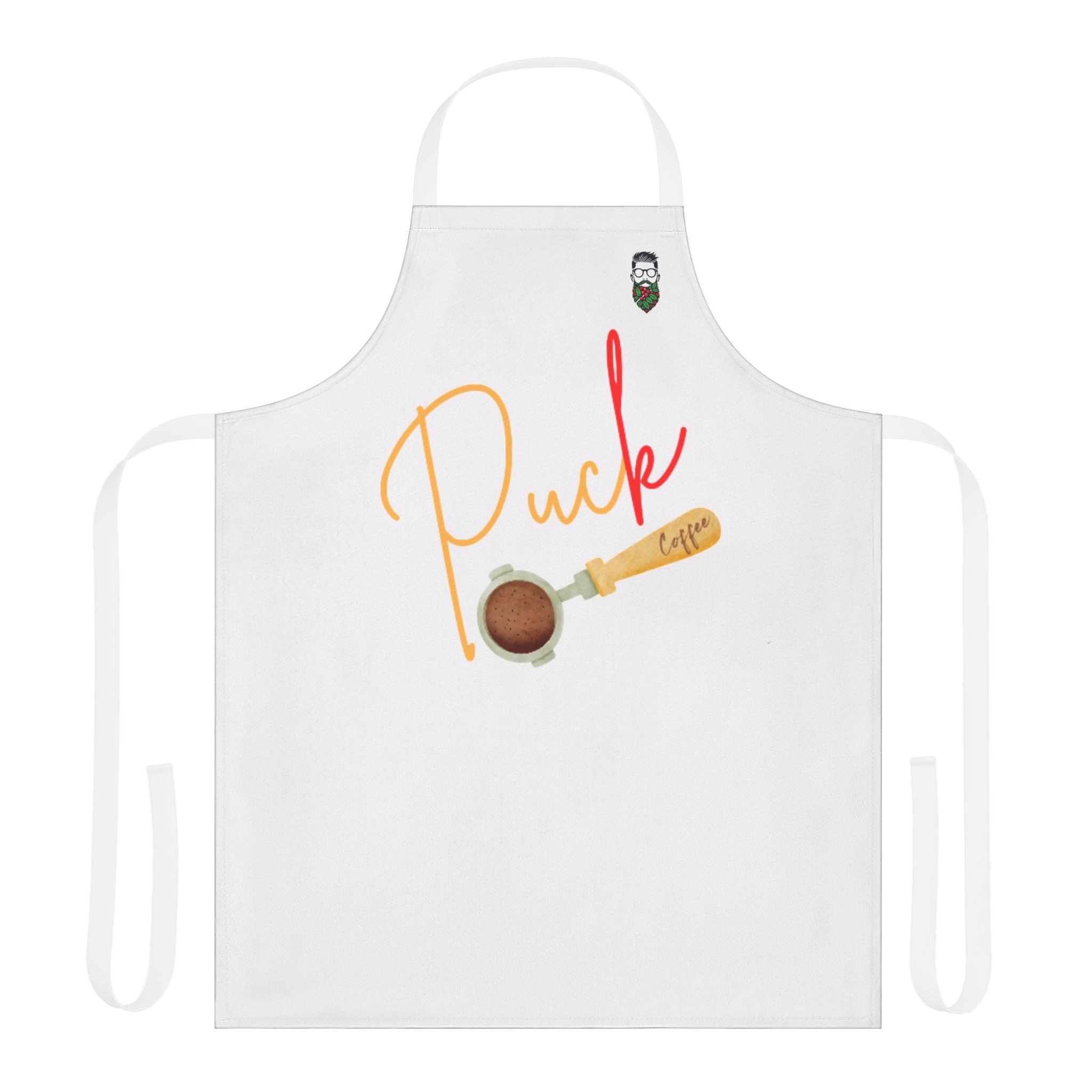 Puck Cooking Apron with 3-Color Straps - Perfect for Coffee Lovers and Home Baristas