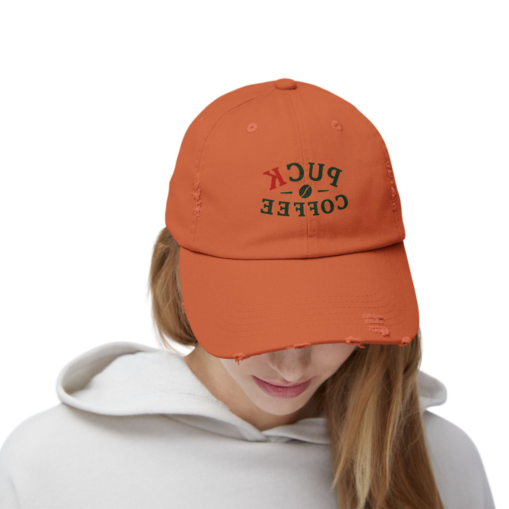 Distressed Puck Coffee Cap