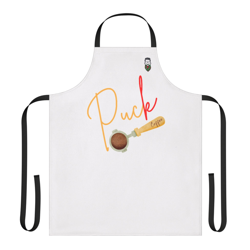 Puck Cooking Apron with 3-Color Straps - Perfect for Coffee Lovers and Home Baristas