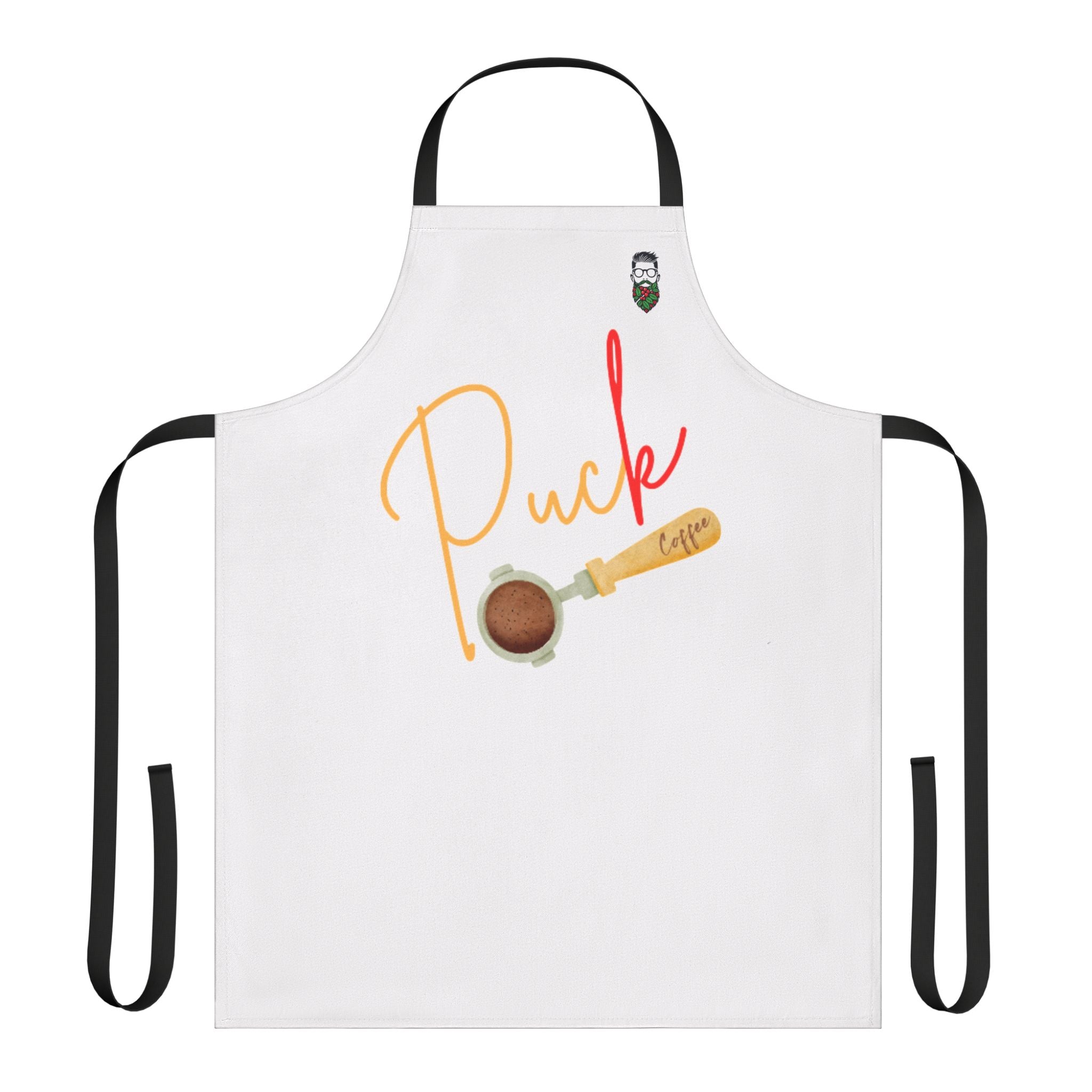 Puck Cooking Apron with 3-Color Straps - Perfect for Coffee Lovers and Home Baristas