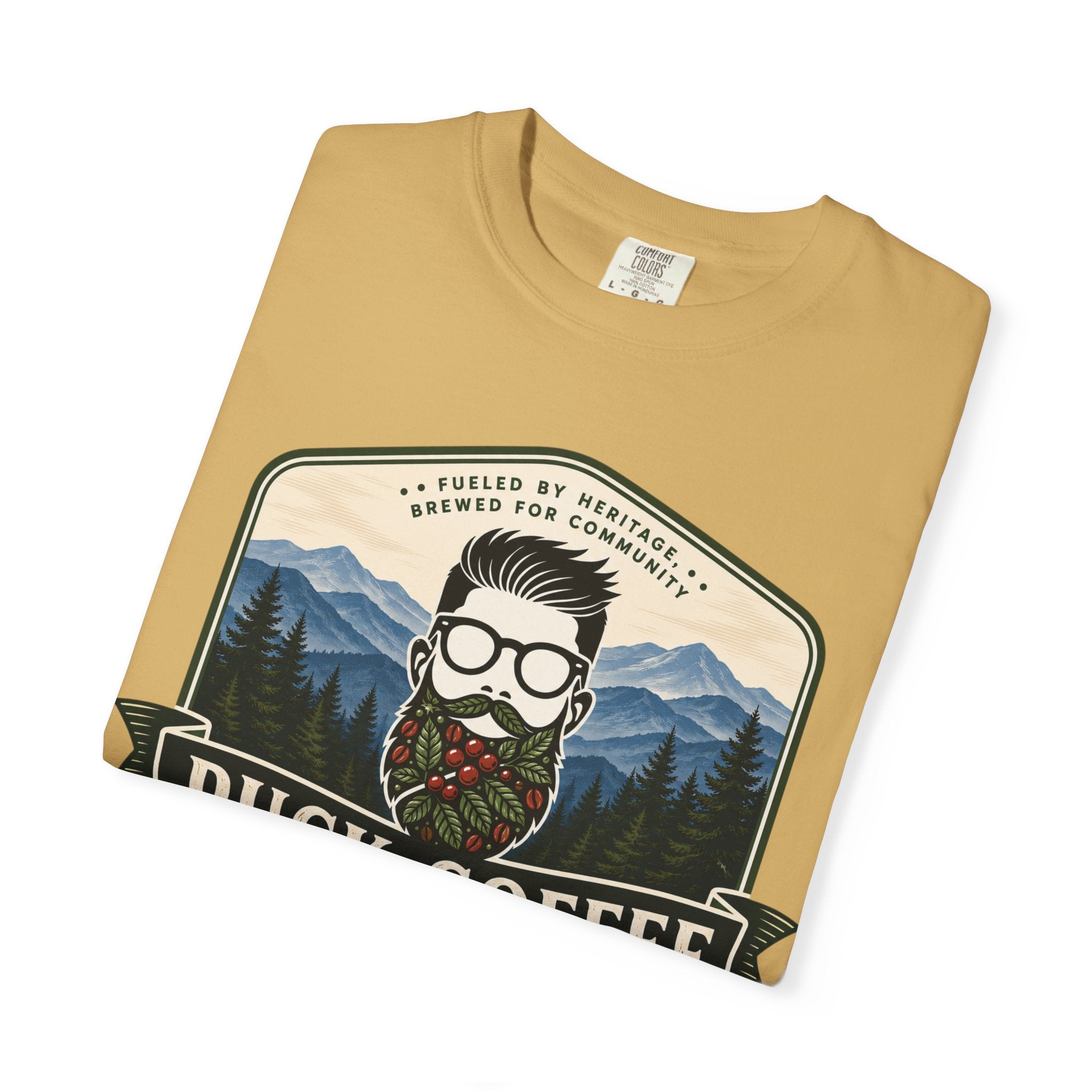 Puck Coffee Graphic T-Shirt — Mountain Beard Coffee Logo Tee