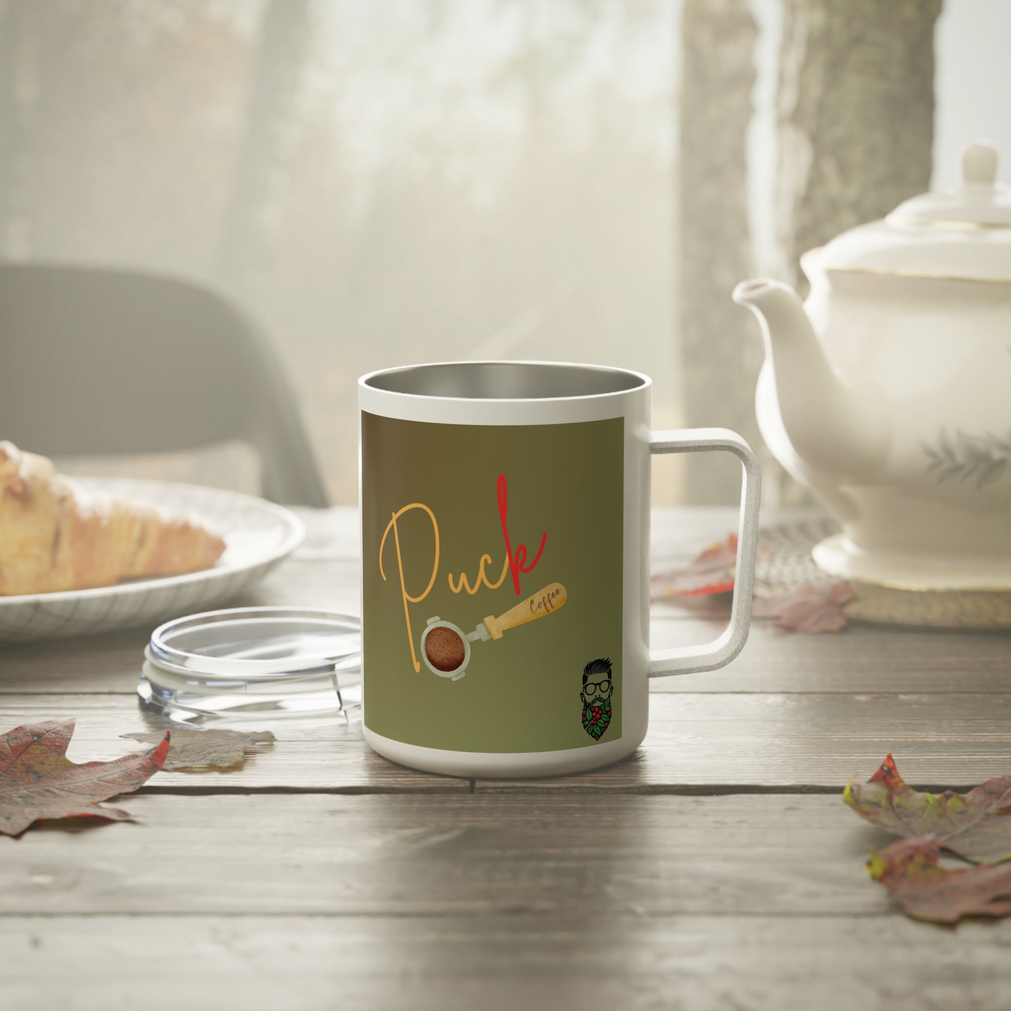 Insulated Puck Coffee Mug - Perfect Gift for Coffee Lovers
