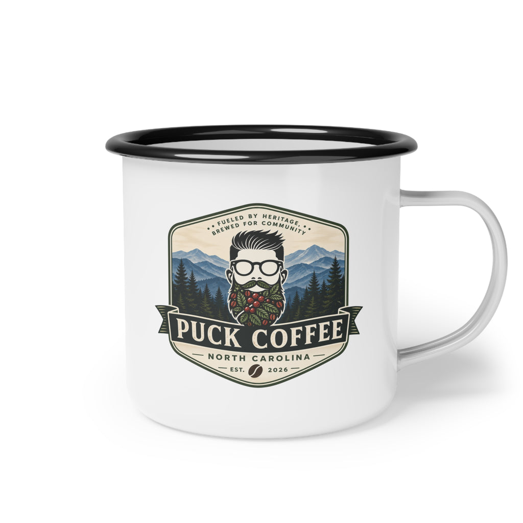Puck Coffee Enamel Camp Cup