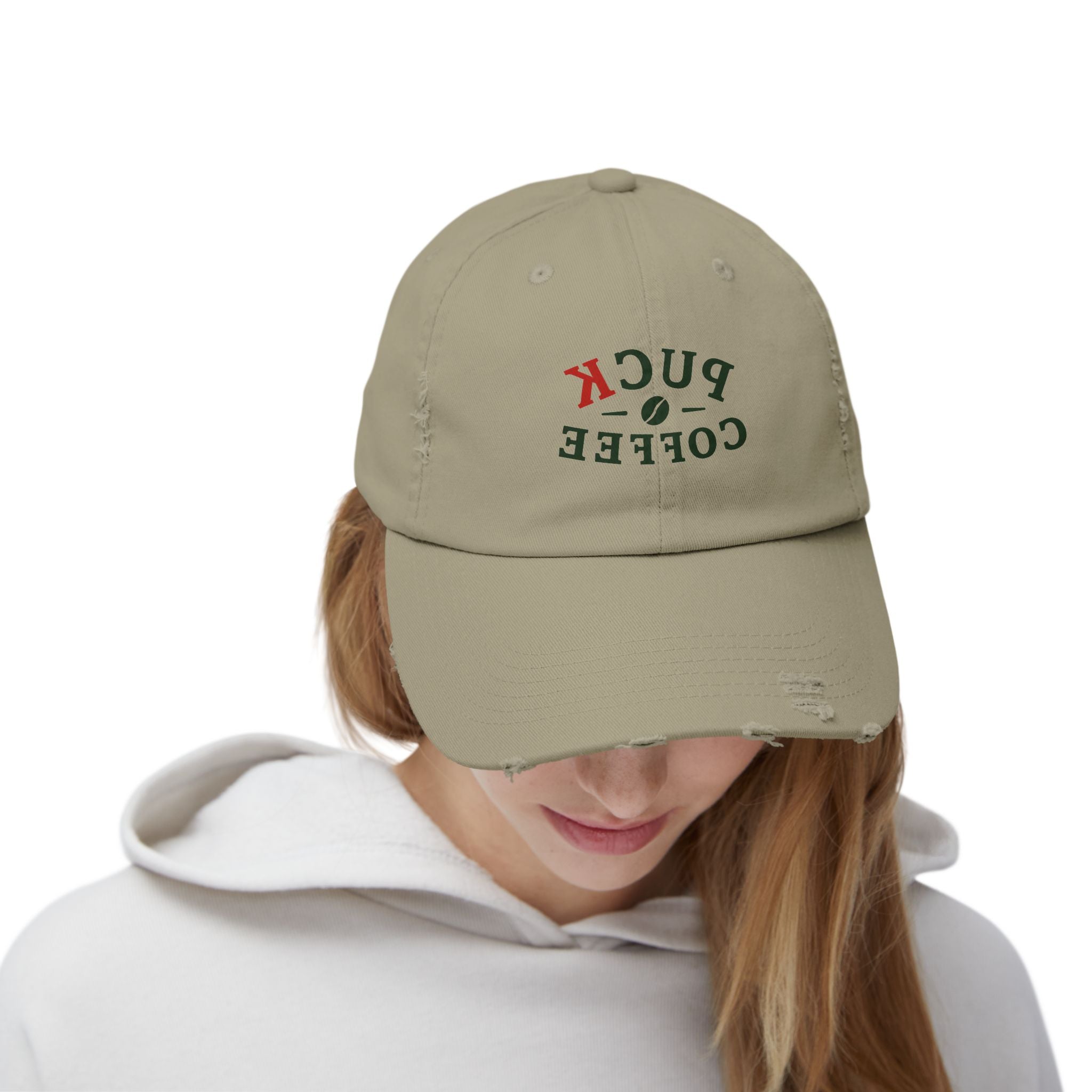 Distressed Puck Coffee Cap