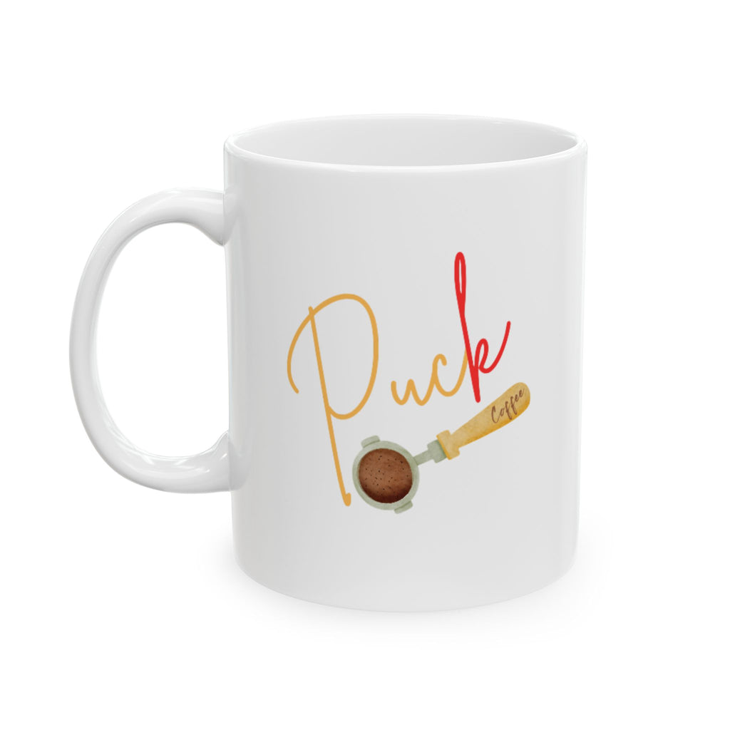 Puck Coffee Ceramic Mug - Perfect Gift for Coffee Lovers