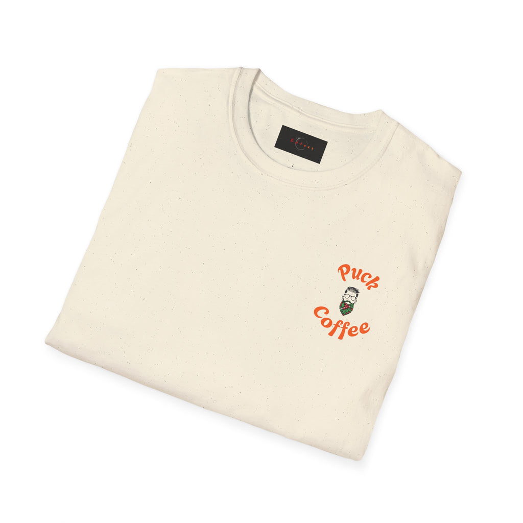 Puck Coffee Unisex Softstyle T-Shirt - Perfect Gift for Coffee Lovers, Casual Wear, Everyday Style, Funny Graphic Tee, Unique Coffee Gift