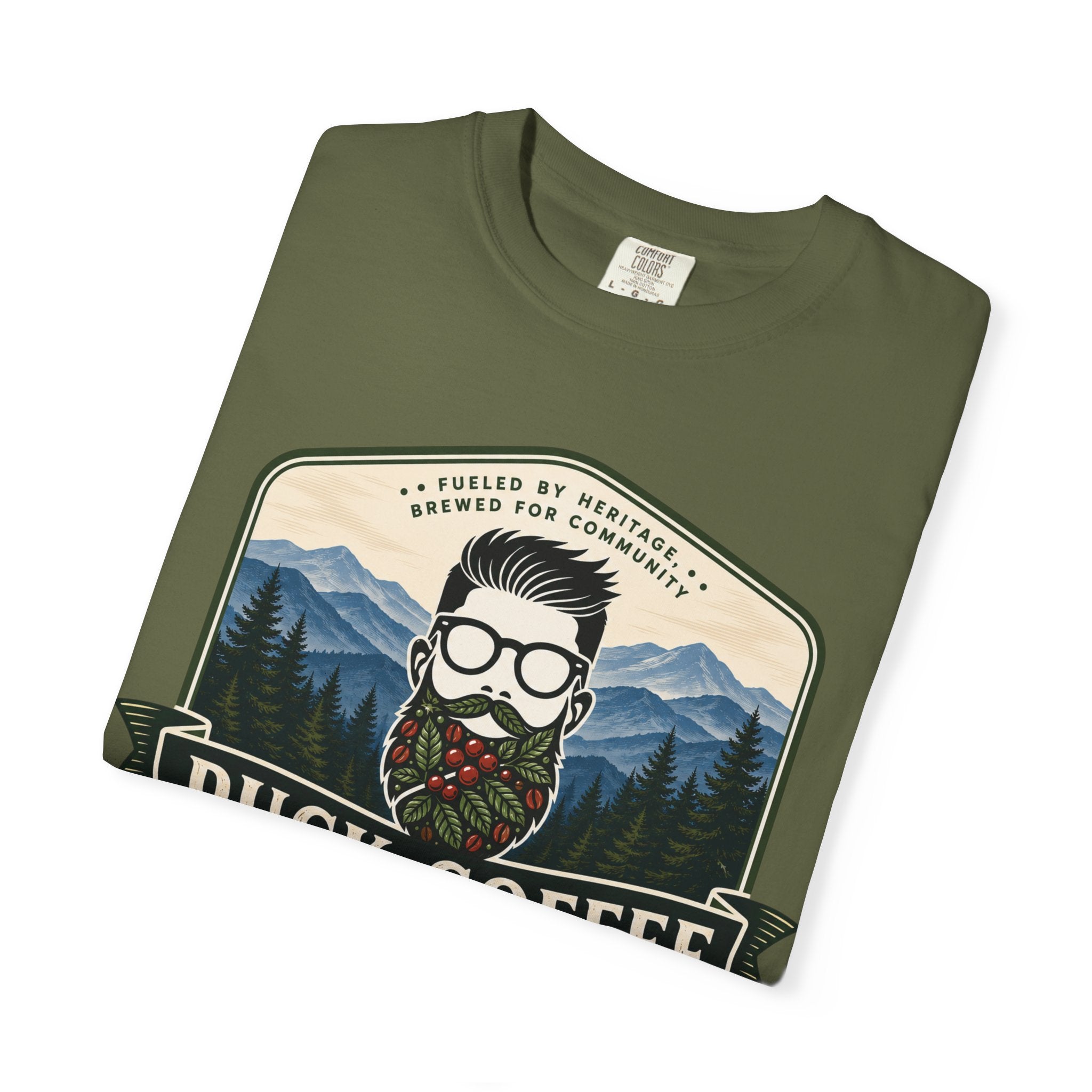 Puck Coffee Graphic T-Shirt — Mountain Beard Coffee Logo Tee