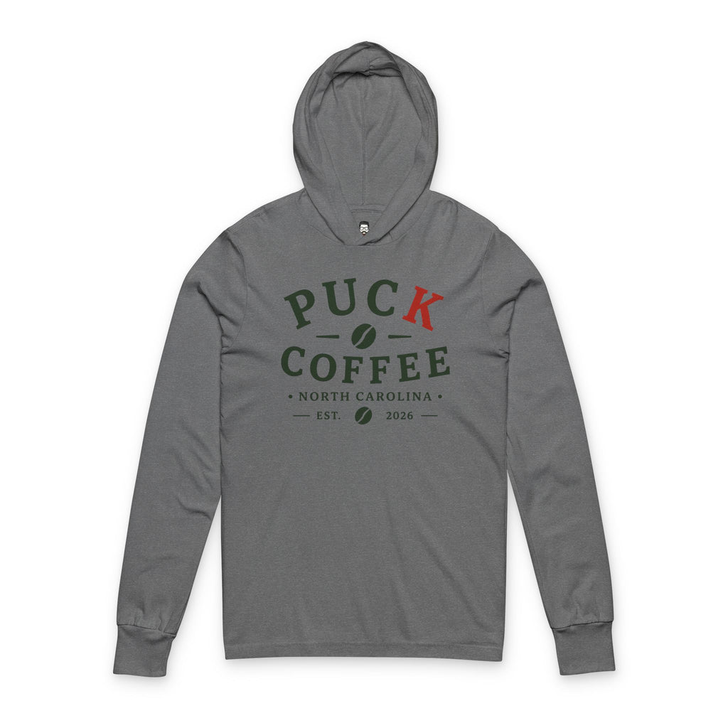 Puck Coffee Hooded Long Sleeve Tee