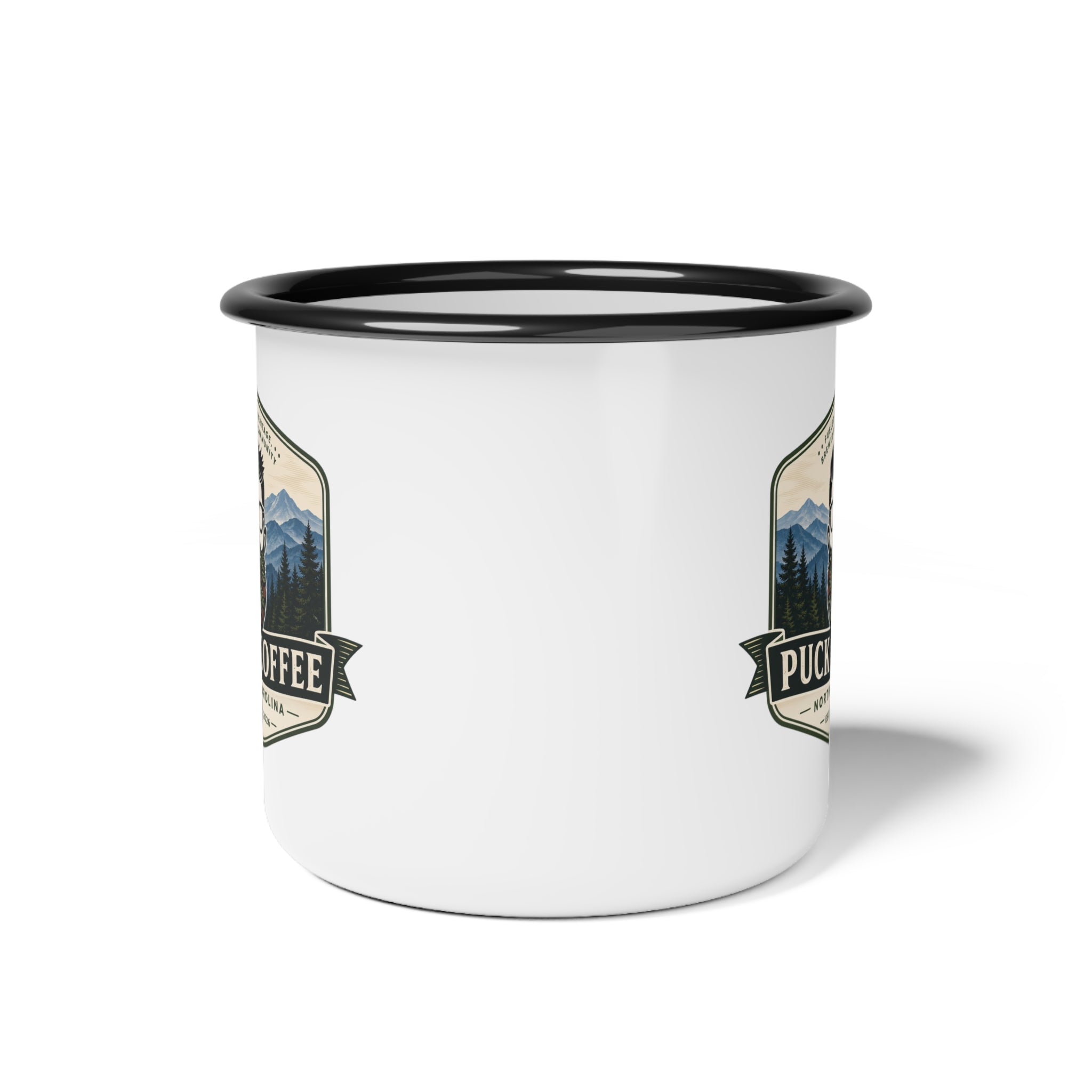 Puck Coffee Enamel Camp Cup