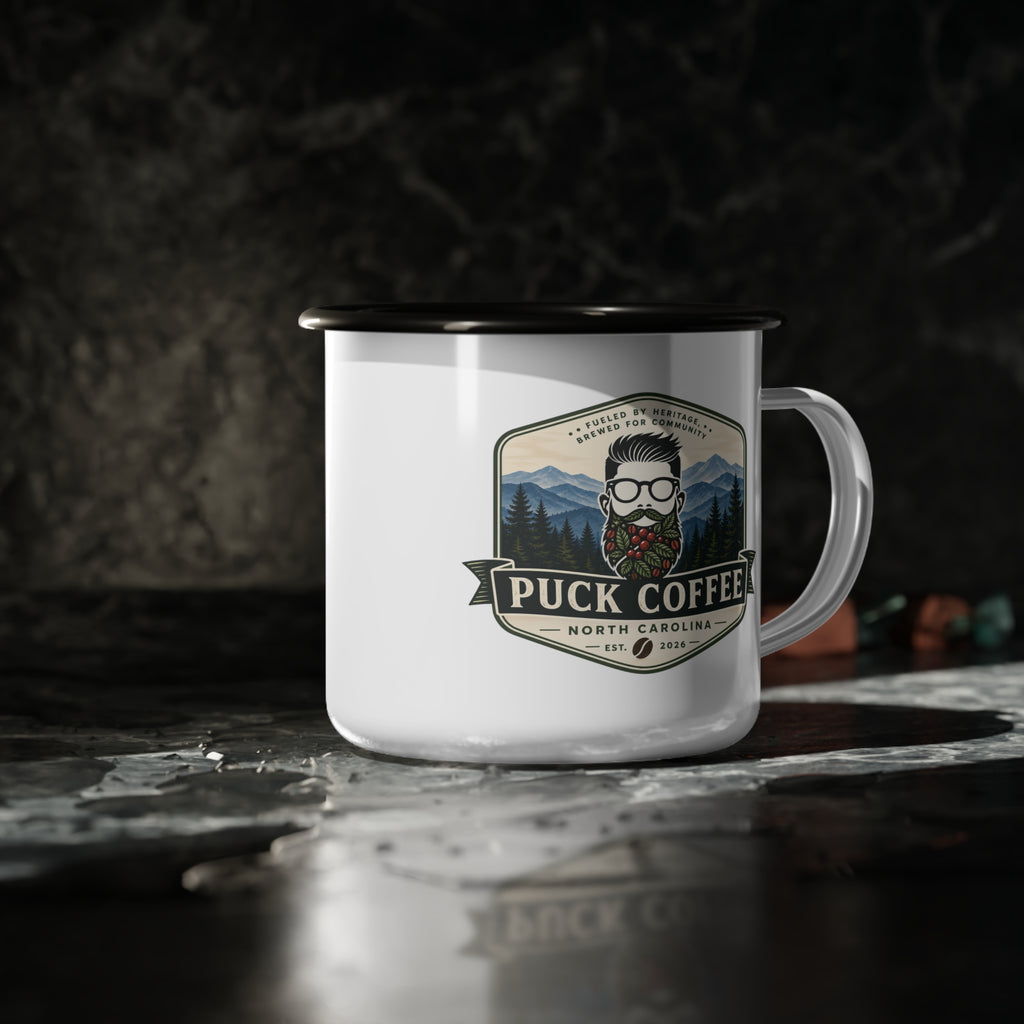 Puck Coffee Enamel Camp Cup