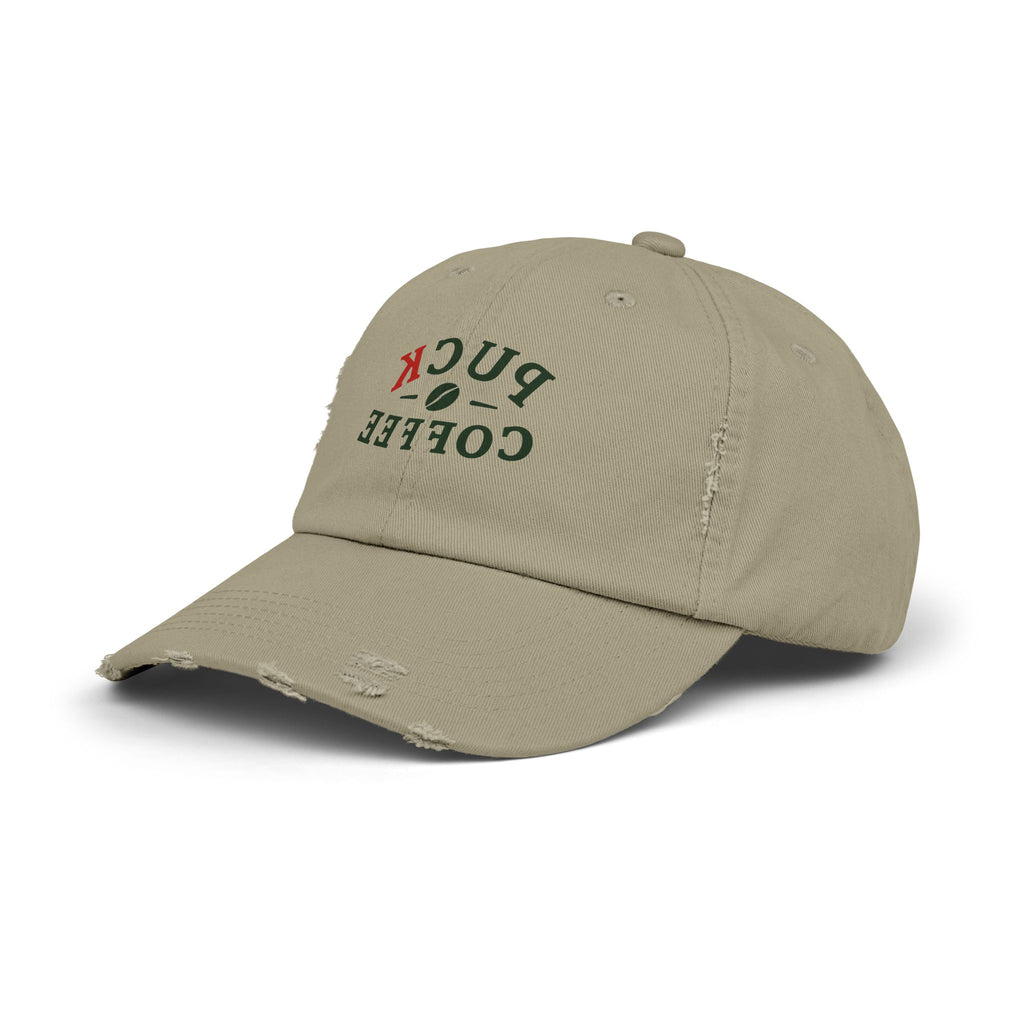Distressed Puck Coffee Cap