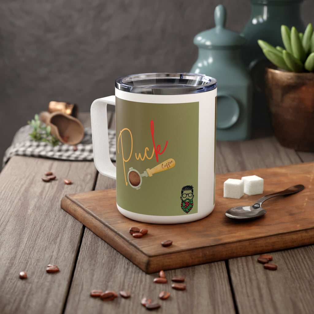 Insulated Puck Coffee Mug - Perfect Gift for Coffee Lovers