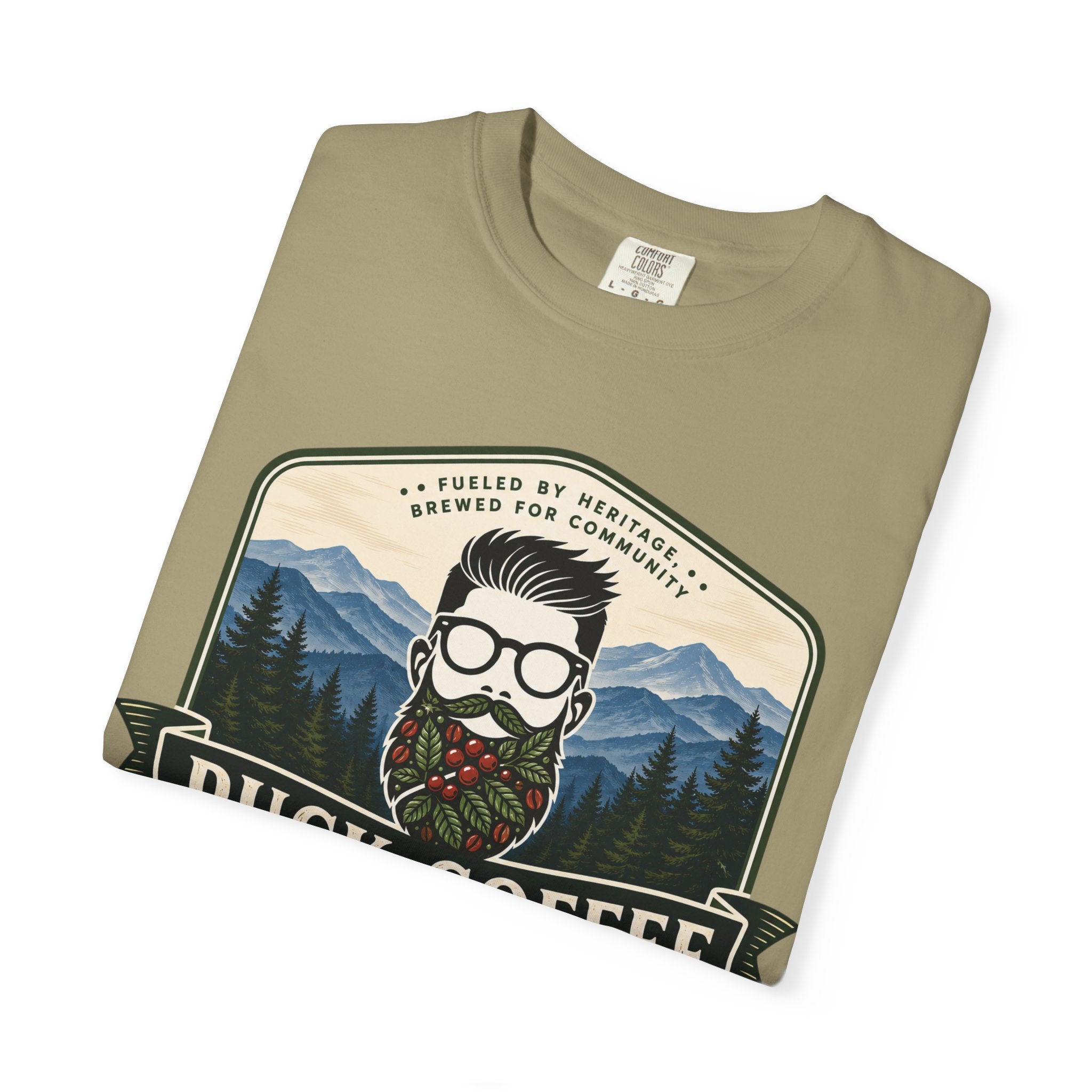 Puck Coffee Graphic T-Shirt — Mountain Beard Coffee Logo Tee