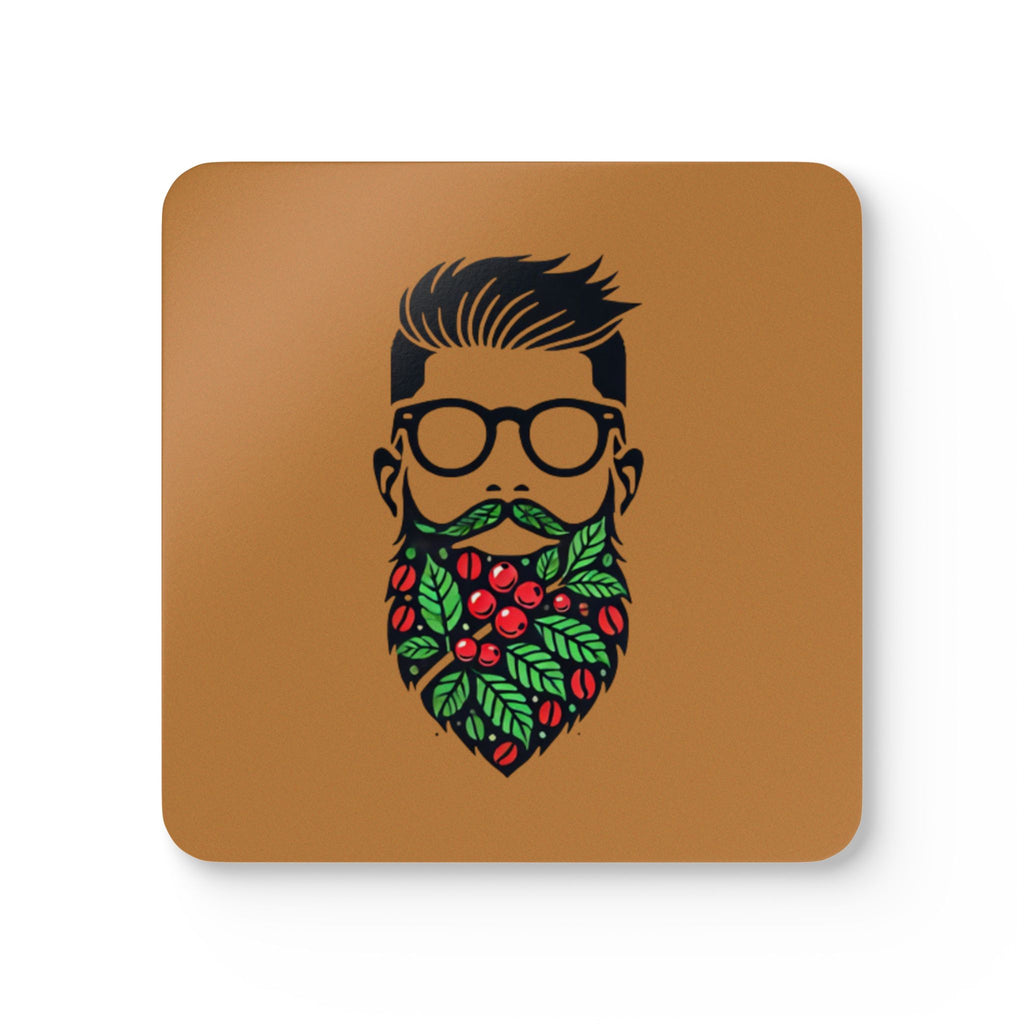 Puck Coffee Cork Coaster Set - Rustic Home Decor for Coffee Lovers & Nature Enthusiasts