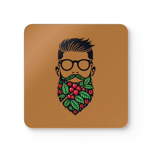 Puck Coffee Cork Coaster Set - Rustic Home Decor for Coffee Lovers & Nature Enthusiasts