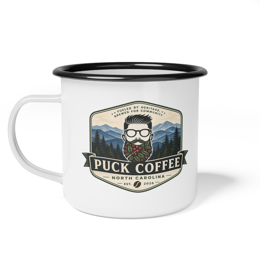 Puck Coffee Enamel Camp Cup