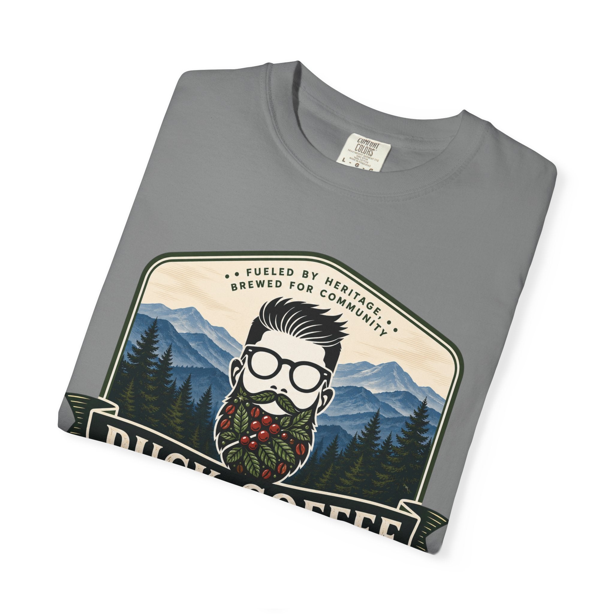 Puck Coffee Graphic T-Shirt — Mountain Beard Coffee Logo Tee