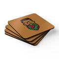 Puck Coffee Cork Coaster Set - Rustic Home Decor for Coffee Lovers & Nature Enthusiasts